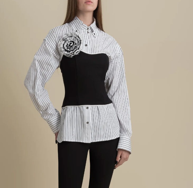 A Cinched Oxford Shirt