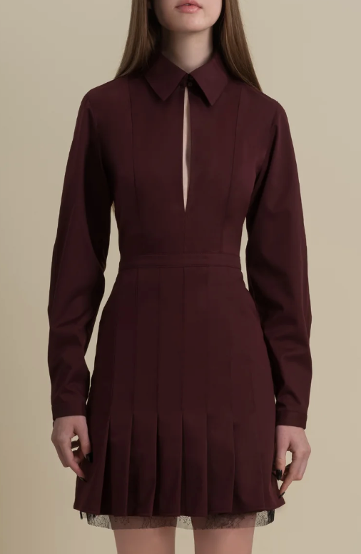 Burgundy Dress for Winter