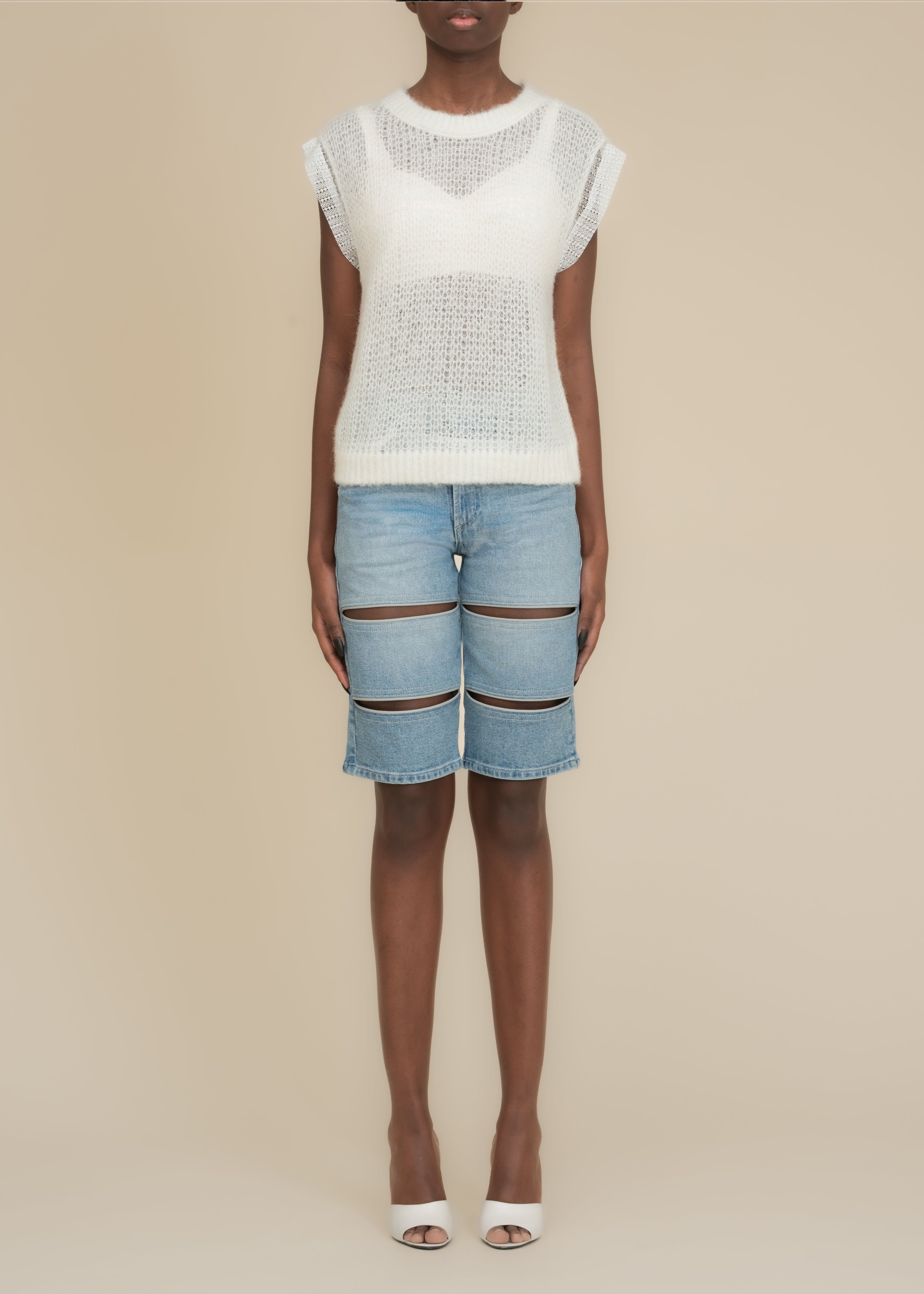 Arcana Jean Short in Indigo