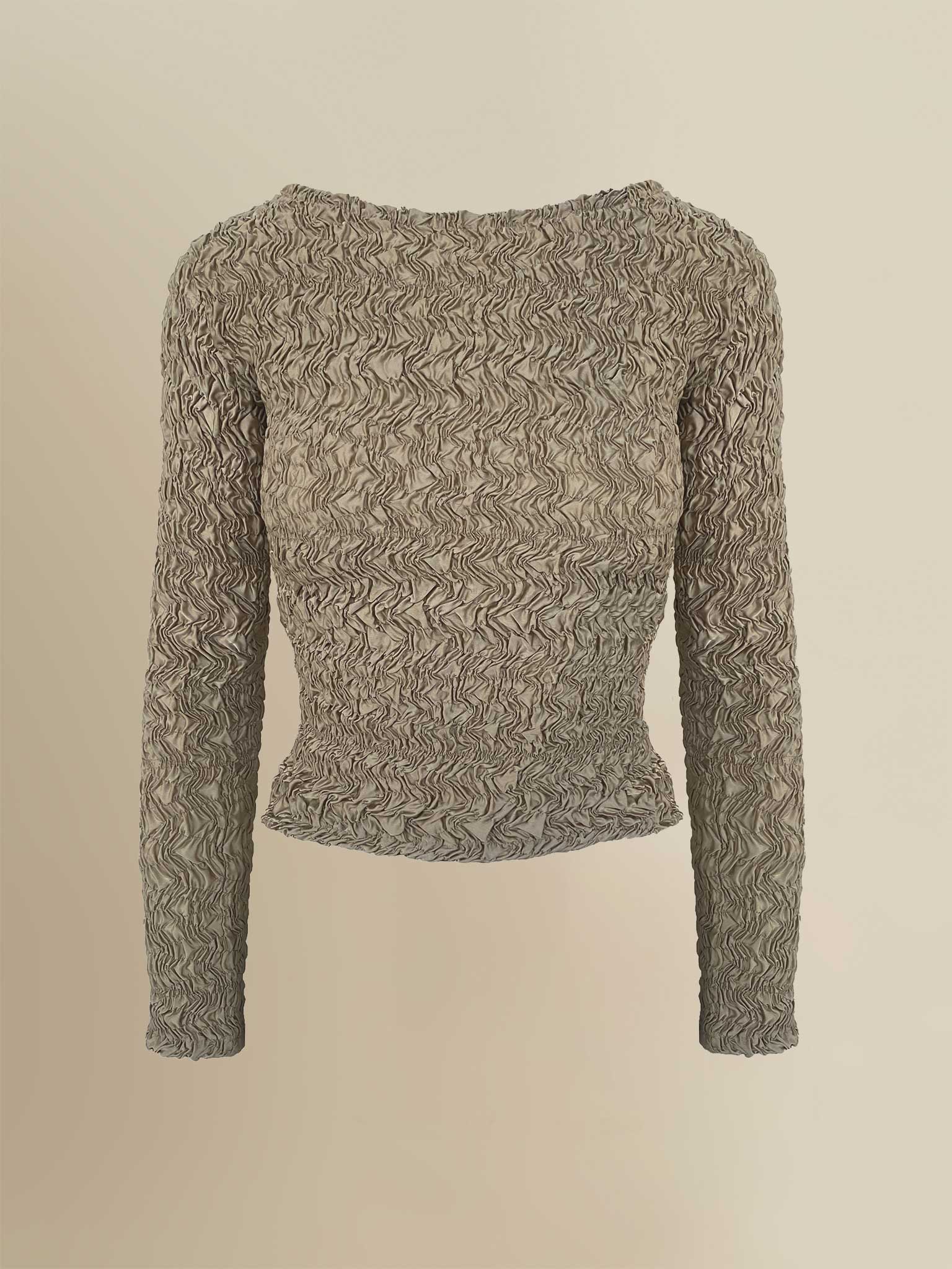 Long Sleeved Blair T-Shirt in Dark Champagne