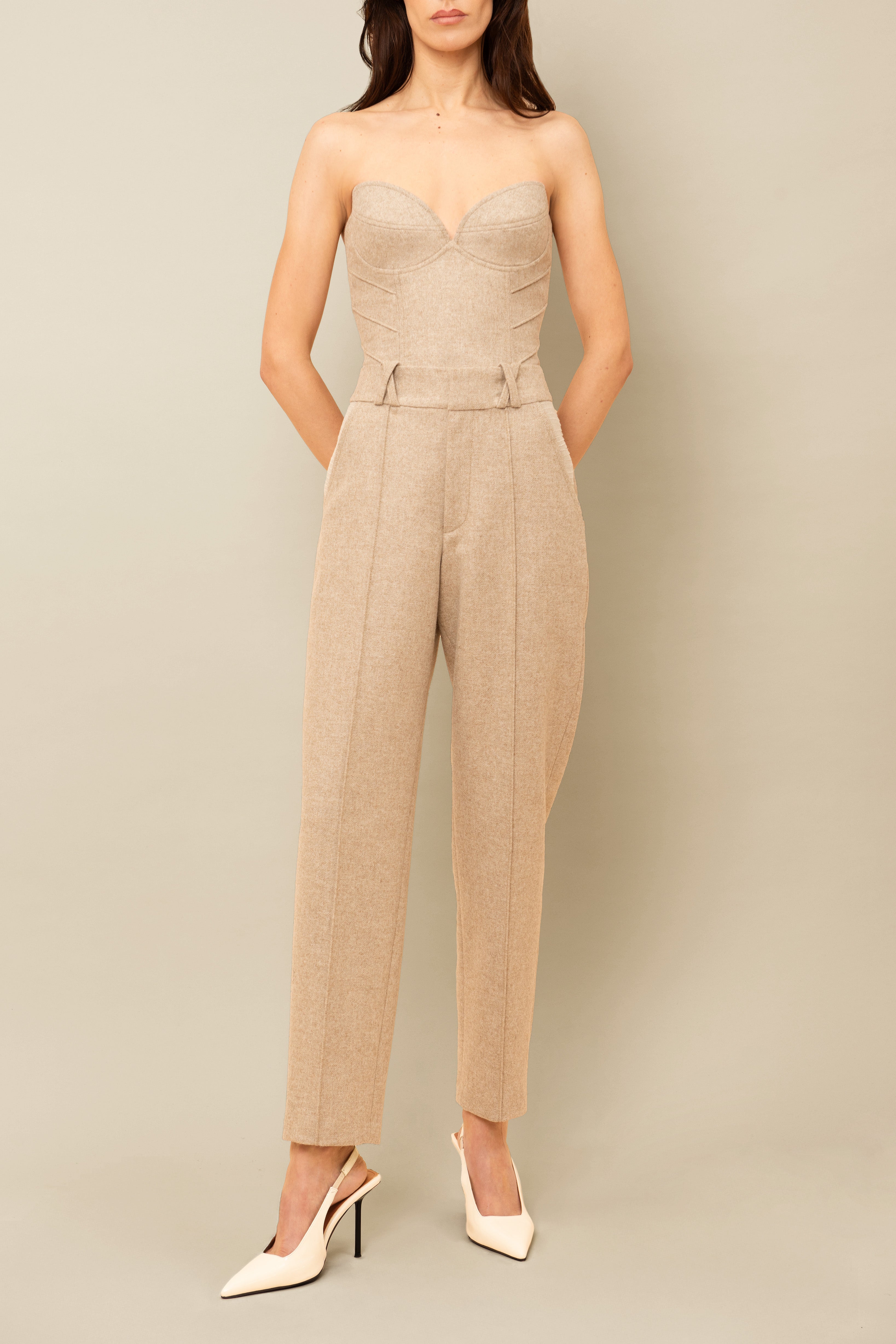 Aconitum Corset in Beige