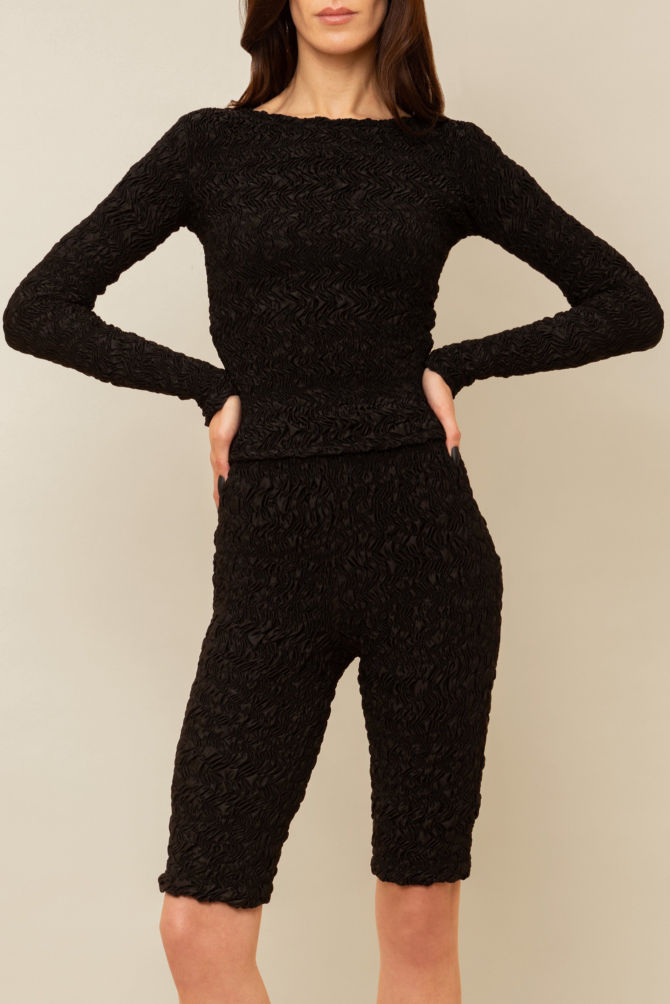 Long Sleeved Blair T-Shirt in Black