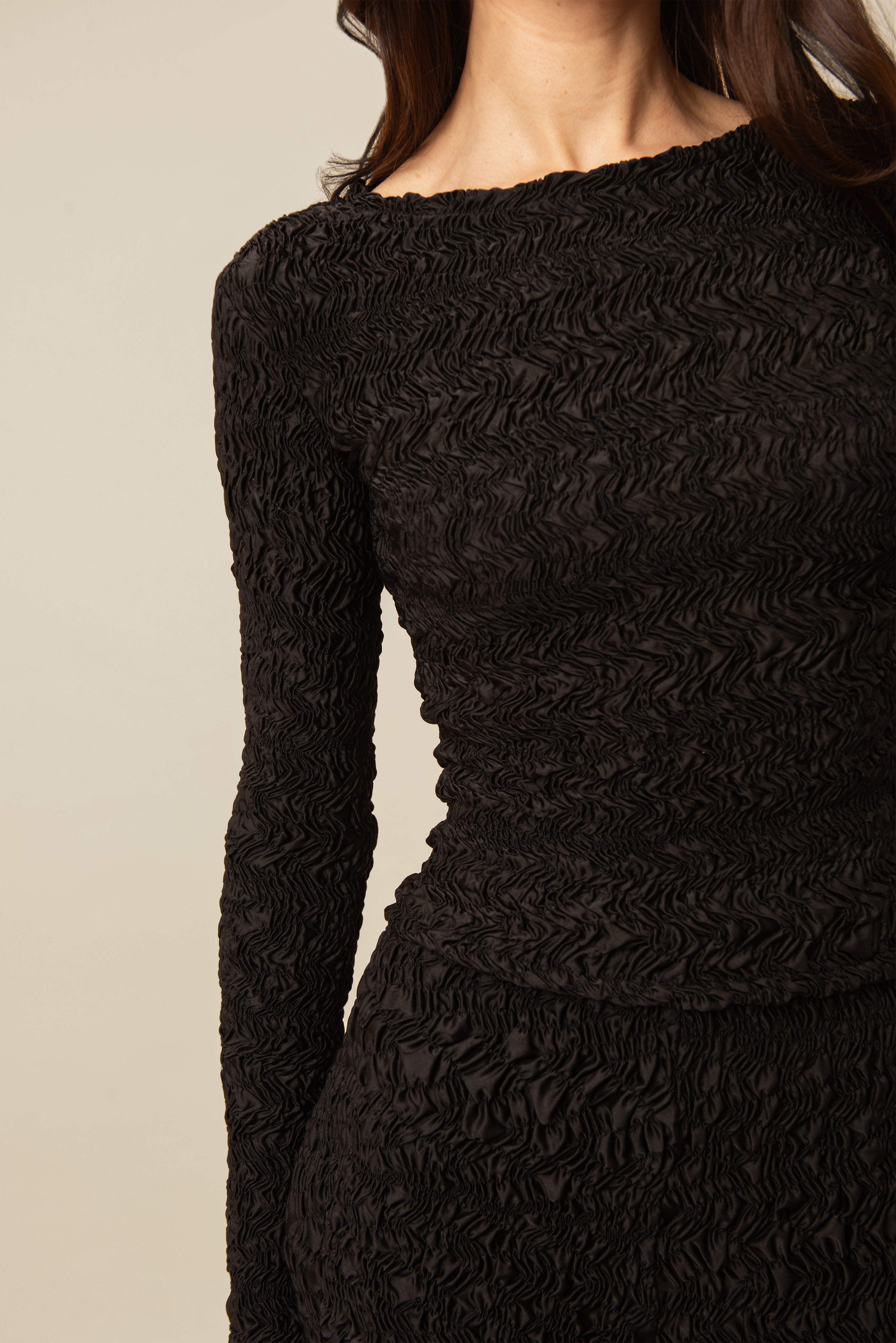 Long Sleeved Blair T-Shirt in Black