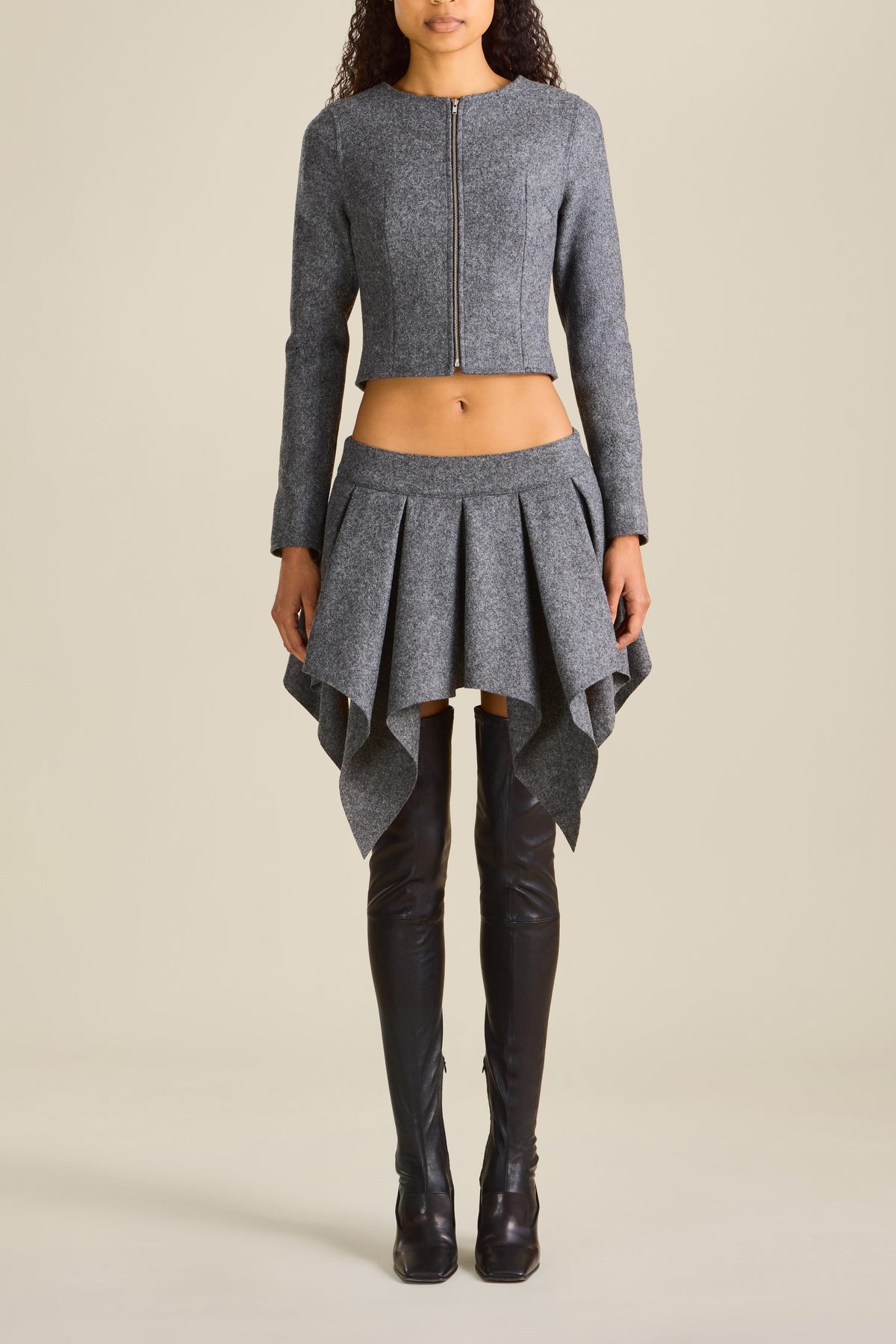 Web Jacket in Grey