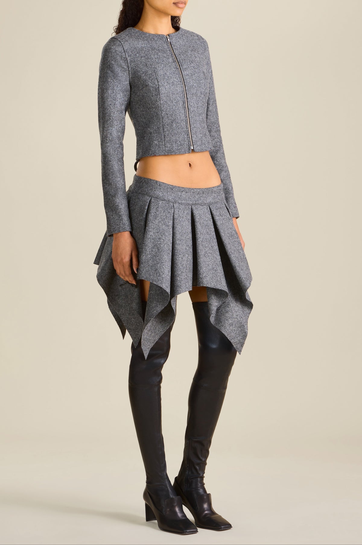 Web Jacket in Grey