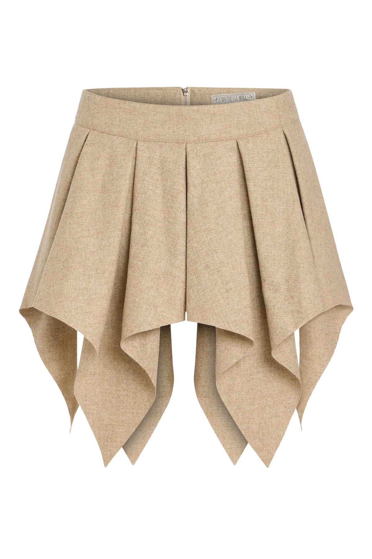Wool Bella Skirt in Beige