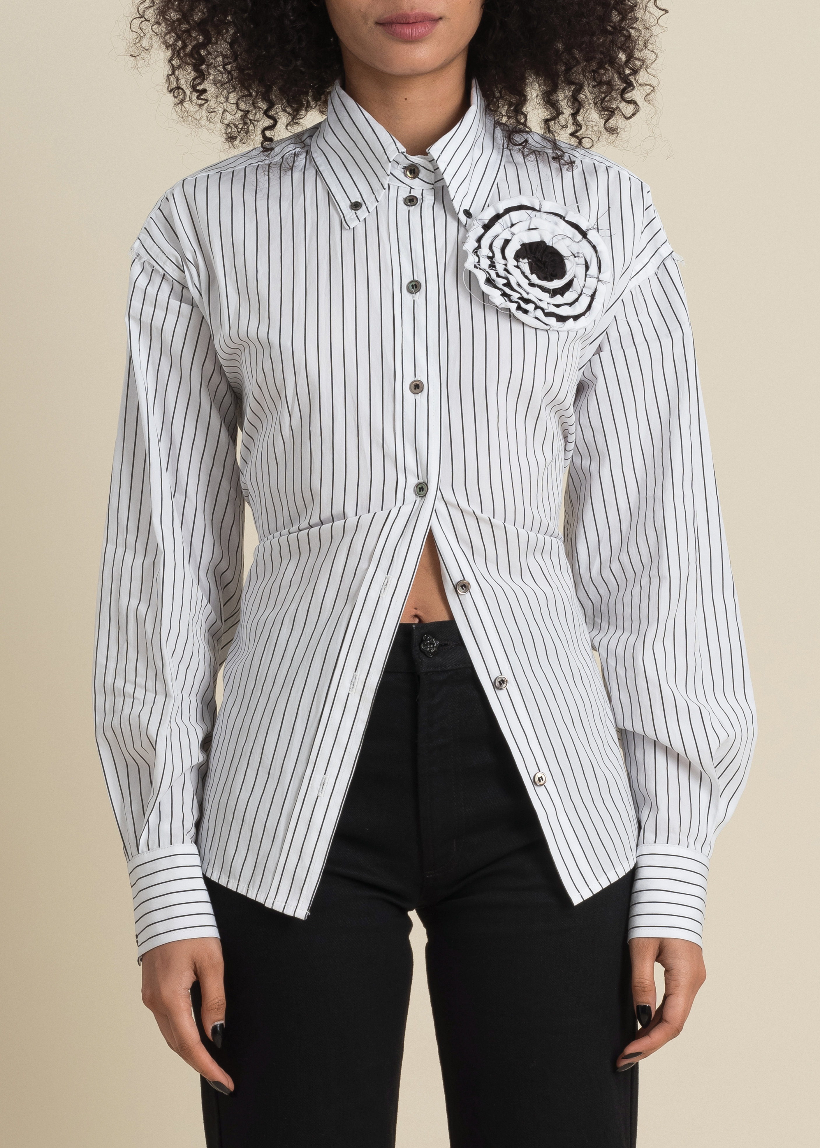 striped oxford shirt