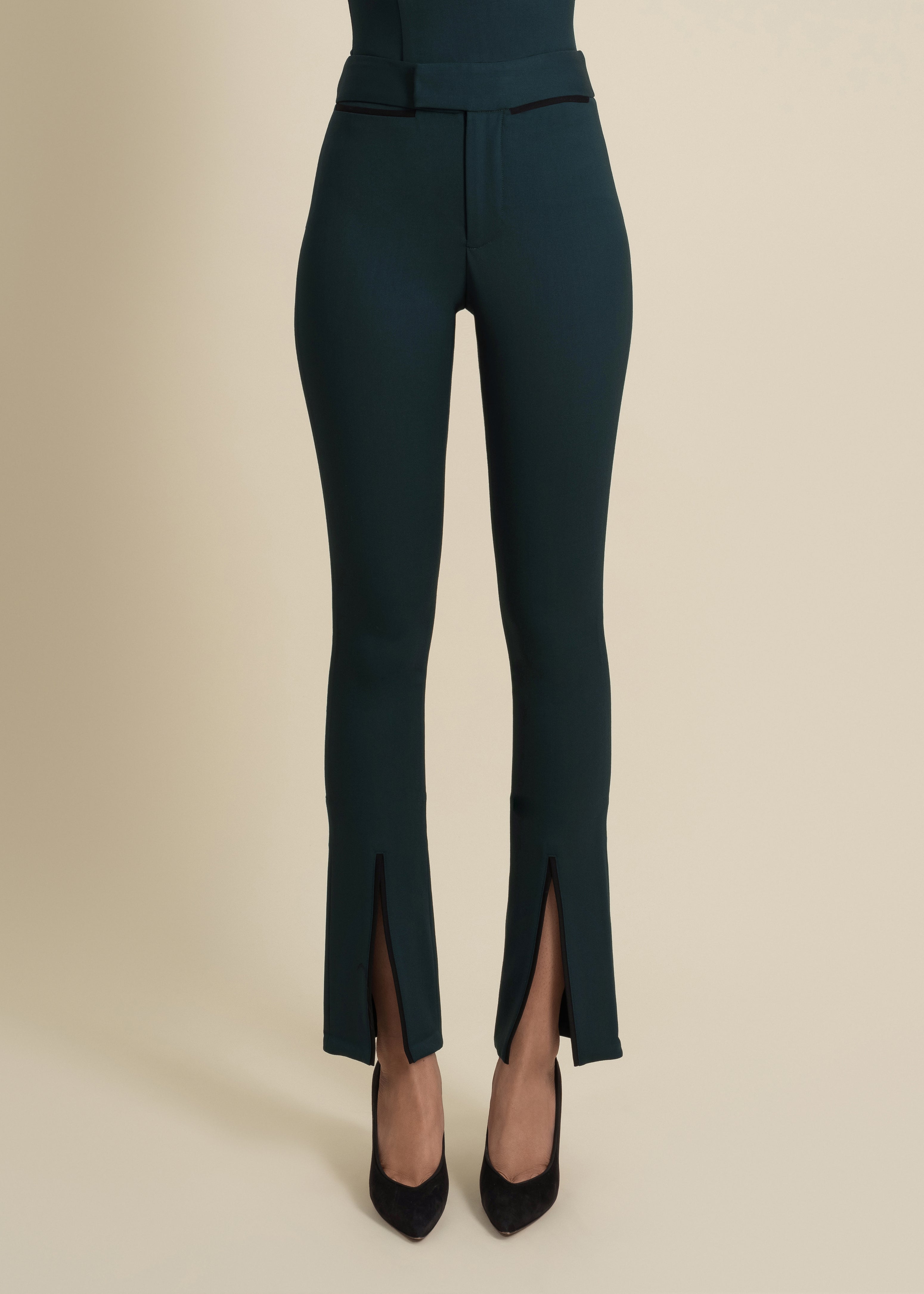 Helix Pant in Emerald & Black