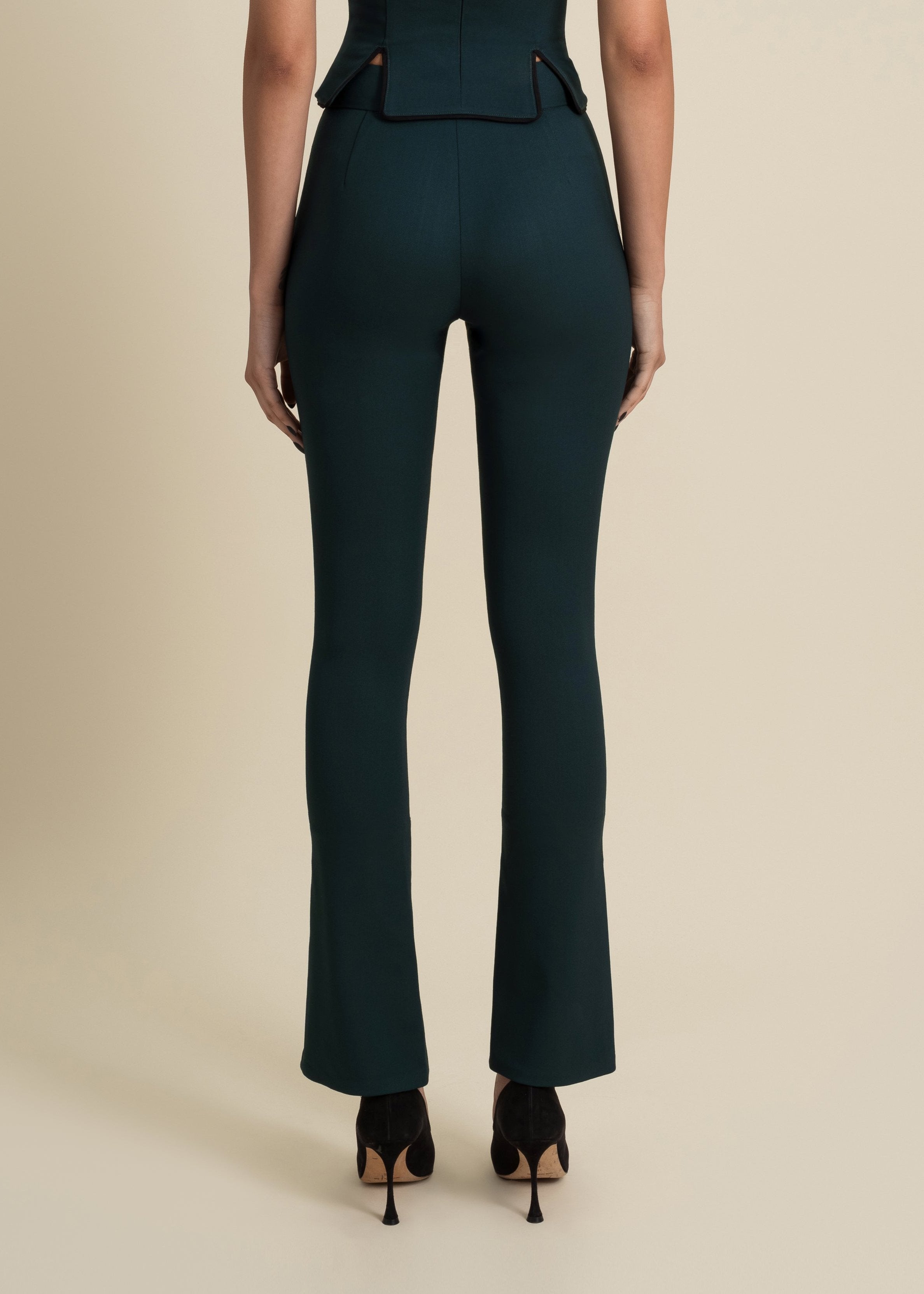 Helix Pant in Emerald & Black