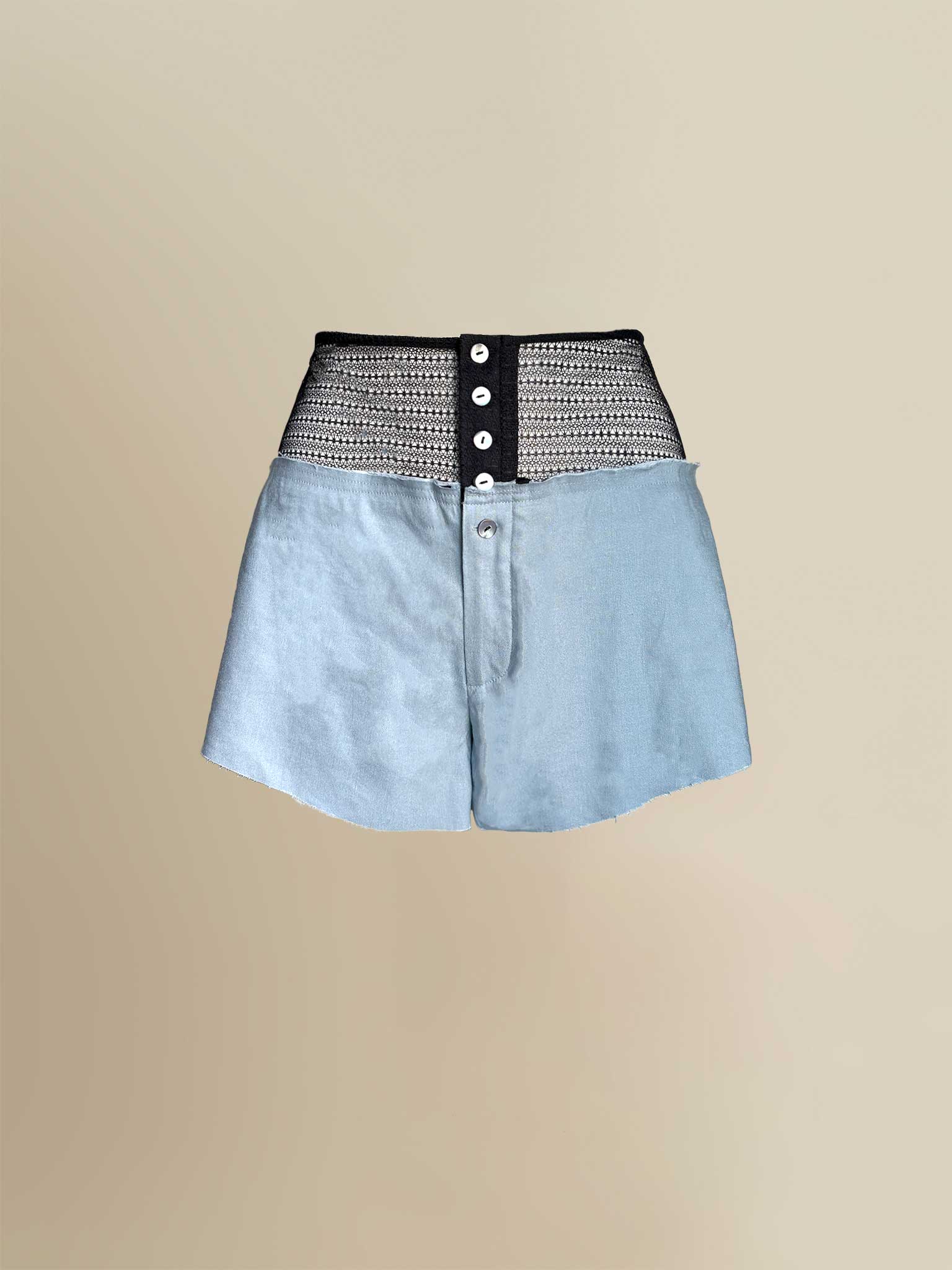 Linen Laissez Short in Blue