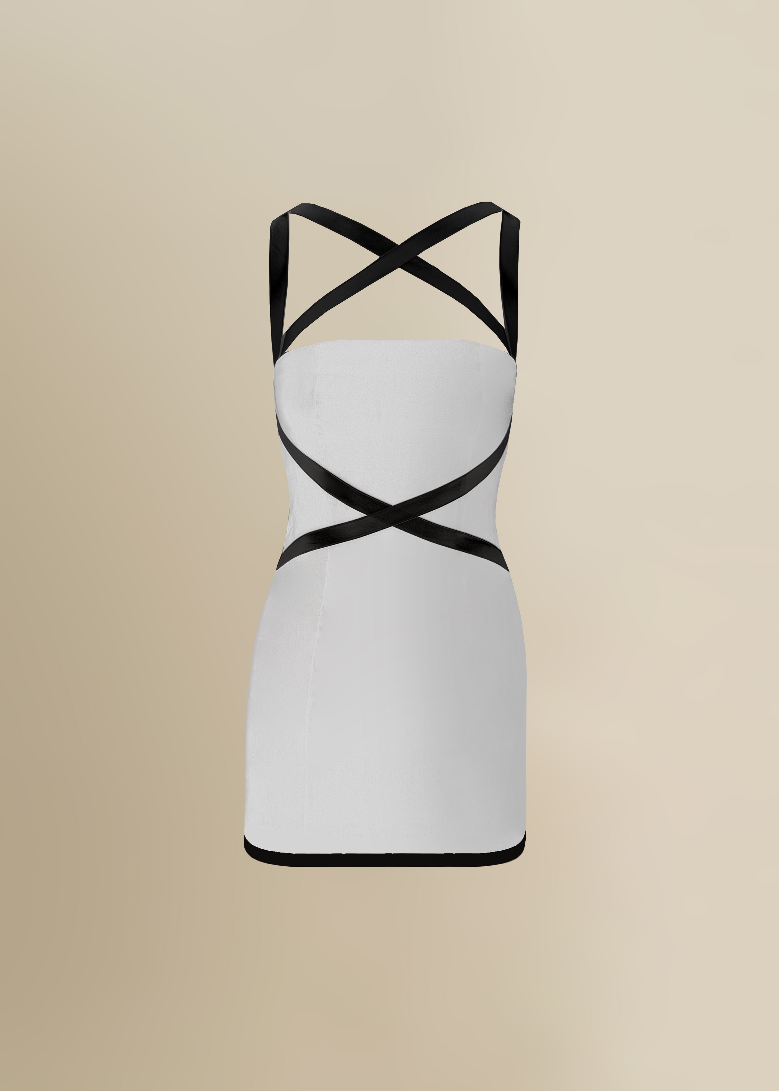 X Dress in White