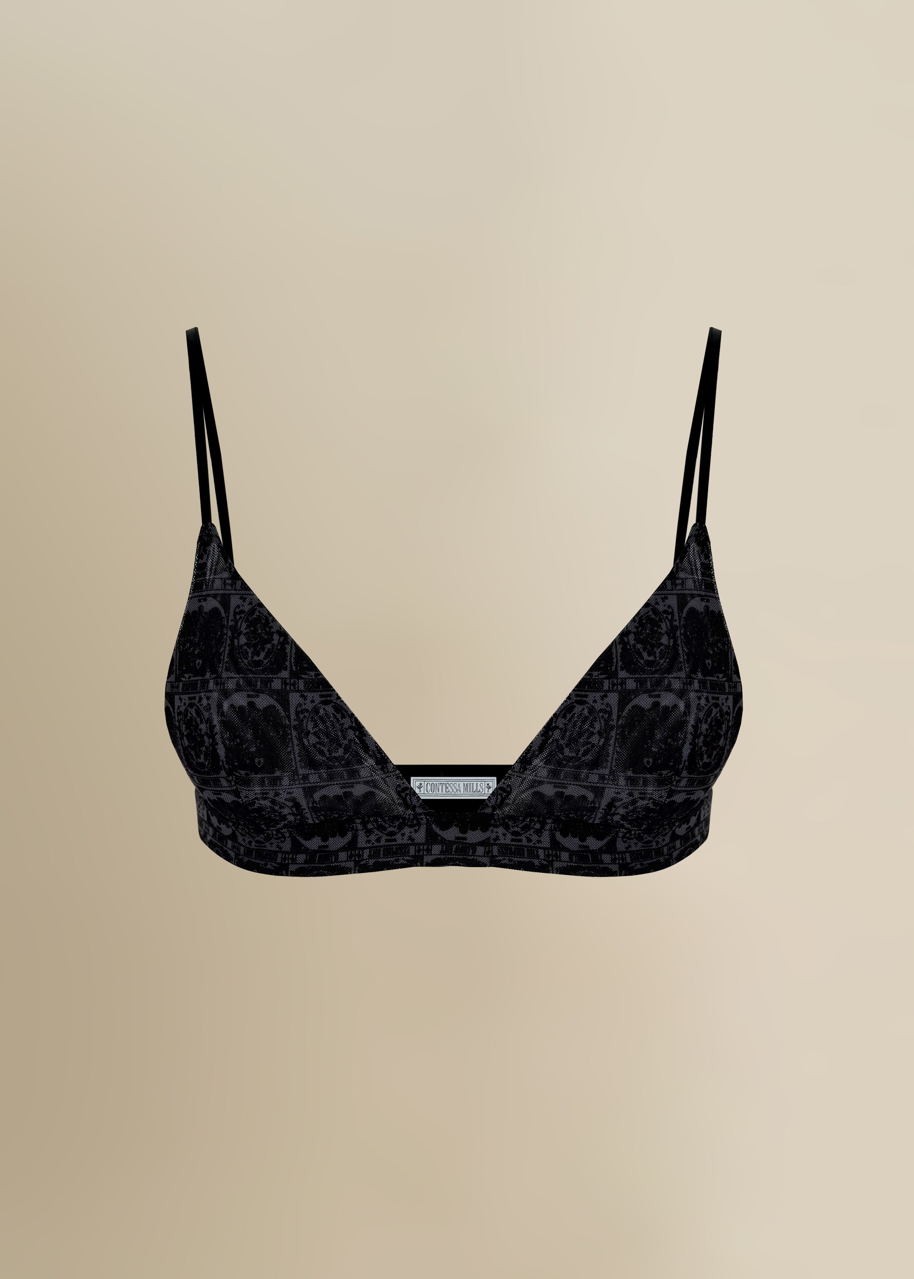 Tarot Bralette in Black
